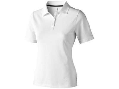 Calgary женская футболка-поло с коротким рукавом, белый