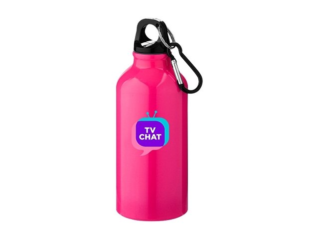 Бутылка Oregon с карабином, неоновый розовый