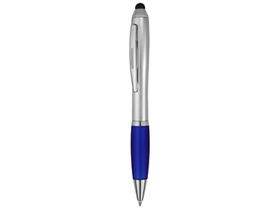 Ручка шариковая Rio, синие чернила, белый/черный