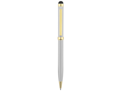 Ручка шариковая Голд Сойер со стилусом, серебристый