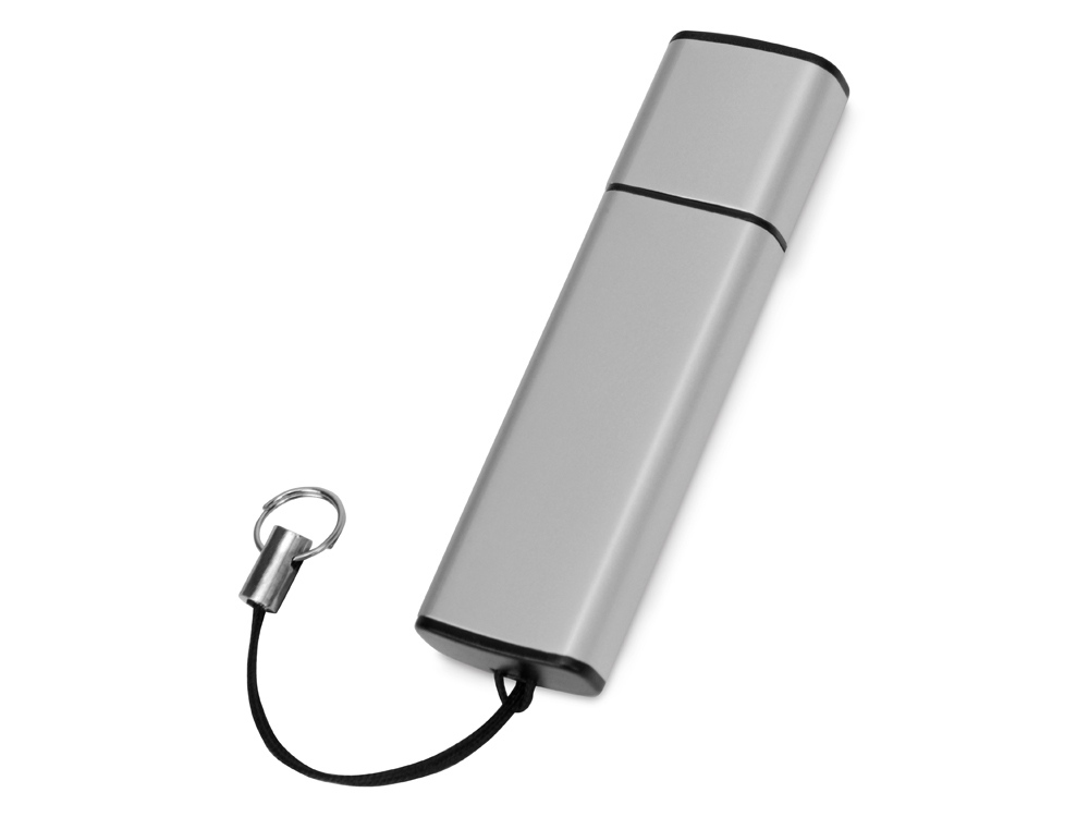 Флеш-карта USB 2.0 16 Gb металлическая с колпачком Borgir, темно-синий