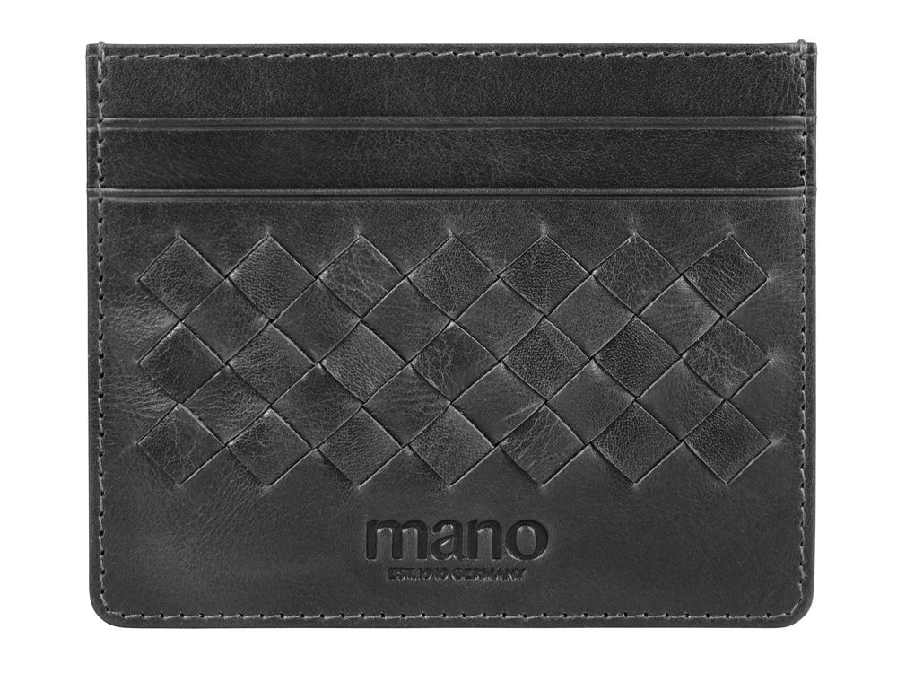 Сумка Mano Don Luca, натуральная кожа в черном цвете, 37 х 27 х 6 см