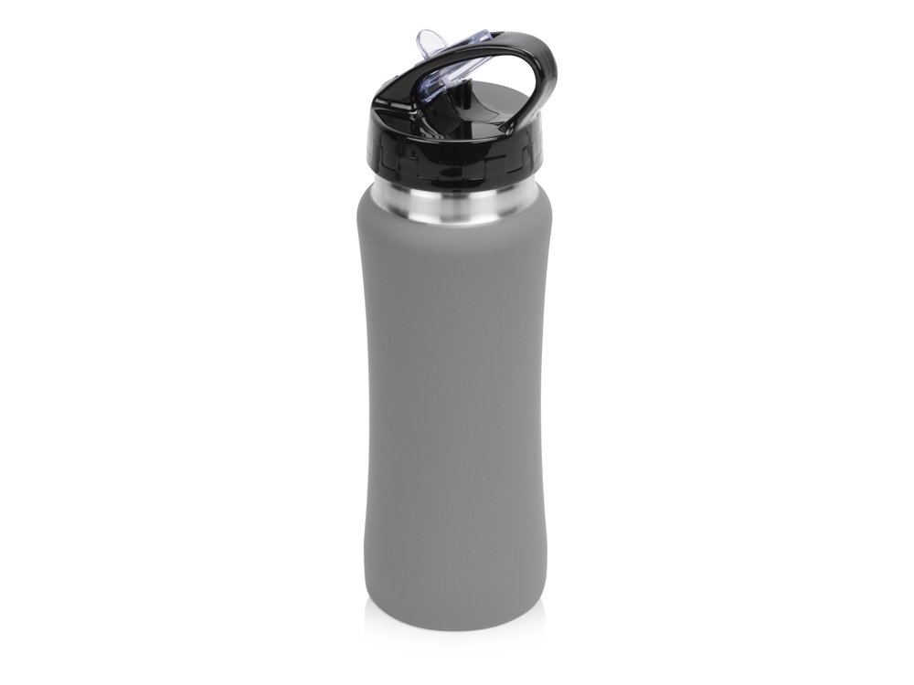 Бутылка для воды Bottle C1, сталь, soft touch, 600 мл, серый