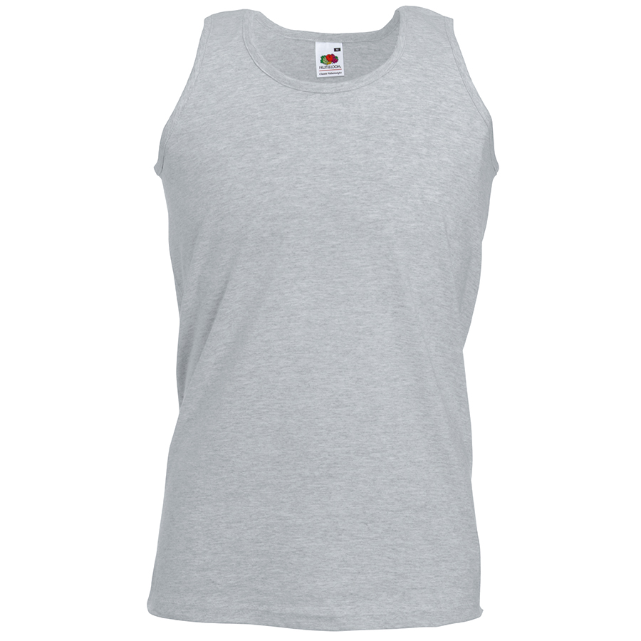 Майка мужская "Athletic Vest", серый_XL, 100% х/б, 160 г/м2