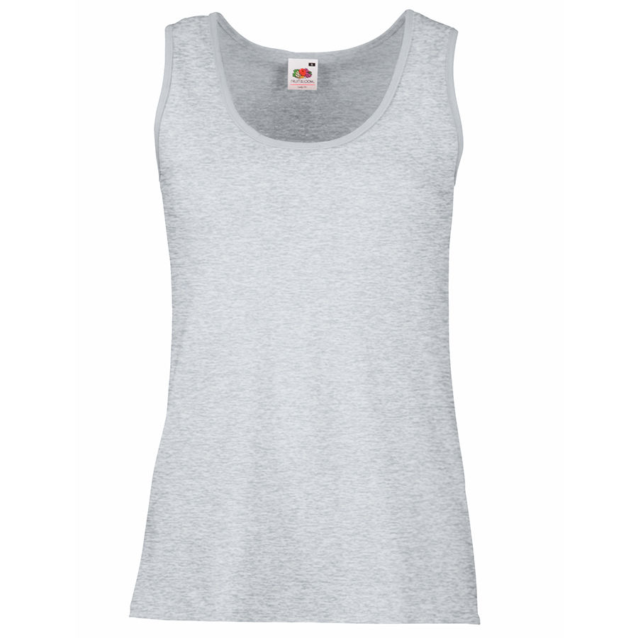 Майка женская "Lady-Fit Valueweight Vest", серо-лиловый_L, 97% хлопок,3%полиэстер, 165 г/м2