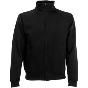 Толстовка "Sweat Jacket", черный_L, 70% х/б, 30% п/э, 280 г/м2