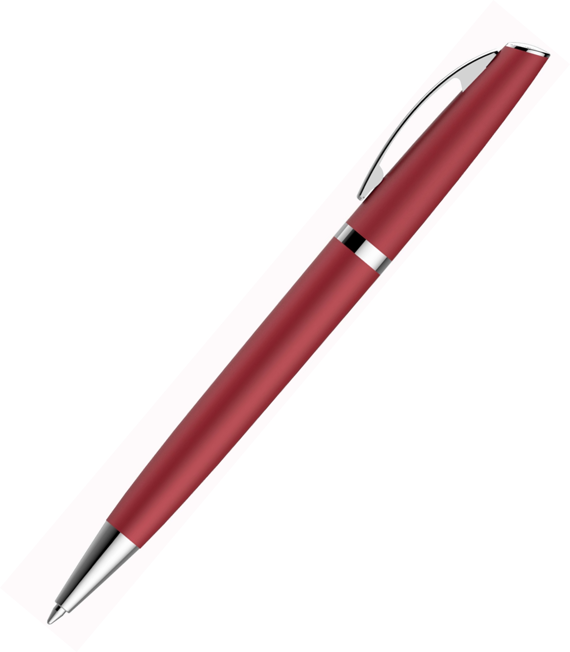 PEACHY,  ручка шариковая, красный/хром, алюминий, пластик