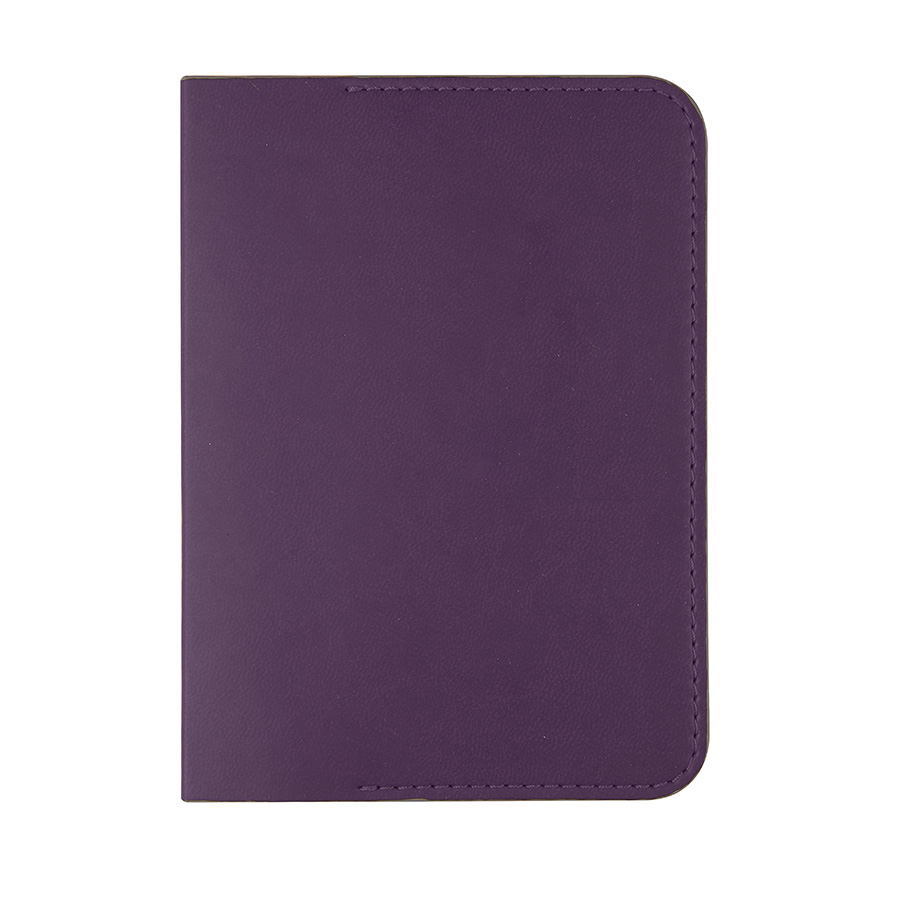 Обложка для паспорта  "Impression", 10*13,5 см, PU, фиолетовый с серым