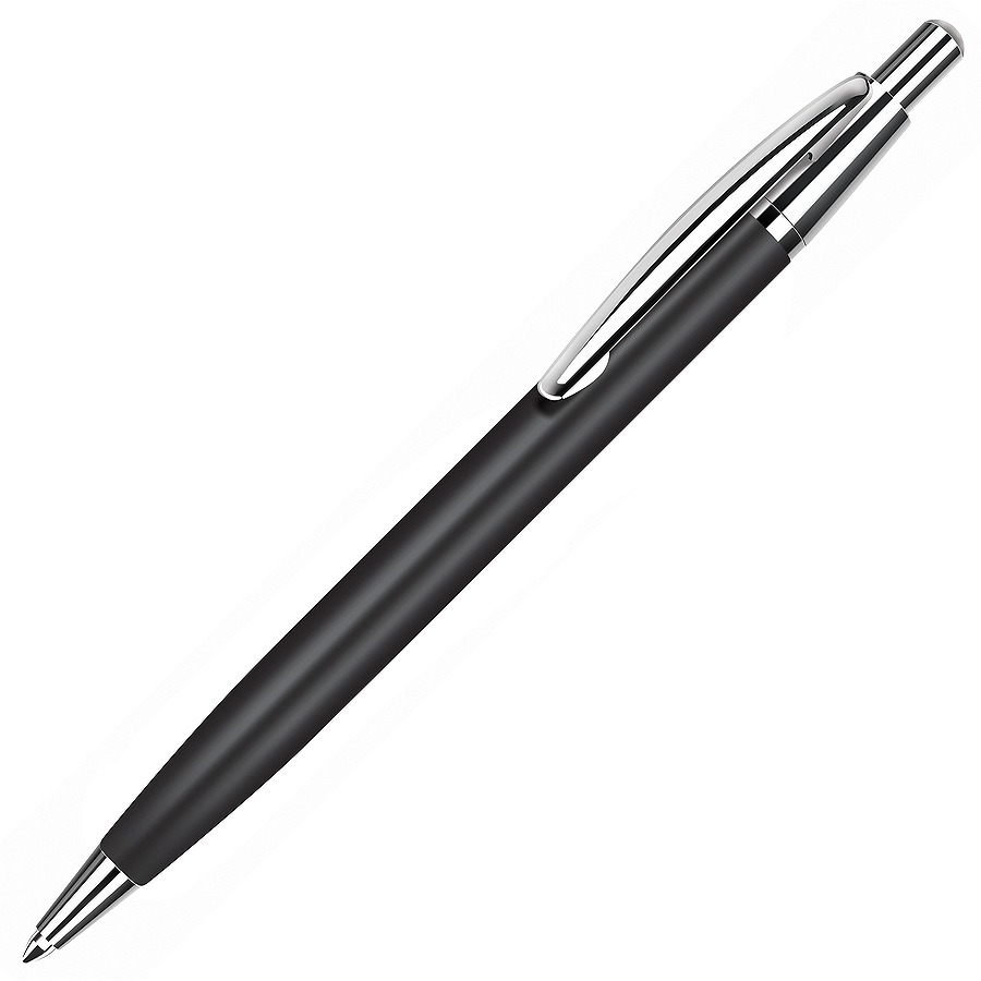 EPSILON, ручка шариковая, черный/хром, металл,гравировка