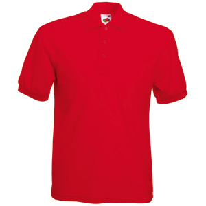 Рубашка поло мужская "65/35 Polo", красный_M, 65% п/э, 35% х/б, 180 г/м2