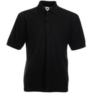 Рубашка поло мужская "65/35 Polo", черный_L, 65% п/э, 35% х/б, 180 г/м2