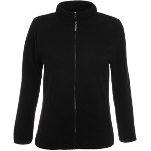 Толстовка "Lady-Fit Full Zip Fleece", черный_XL, 100% п/э, 250 г/м2