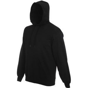 Толстовка мужская с начесом "Сlassic Hooded Sweat", черный_XL, 80% х/б, 20% п/э, 280 г/м2