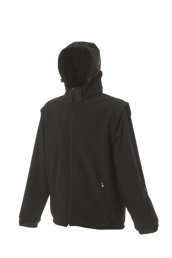 BRUNICO Куртка софтшел, водонеприницаемый черный, размер S