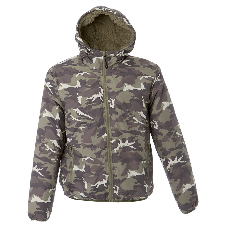 Куртка мужская  "Bergen", камуфляж зеленый_ S, 100% полиэстер, 320T подкладка: 100% полиэстер