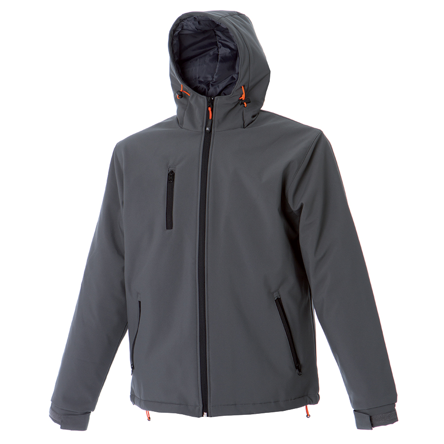 Куртка мужская софтшелл "Davos", светло-серый_XL, 96% полиэстер, 4% эластан; подкладка: 100% полиэстер