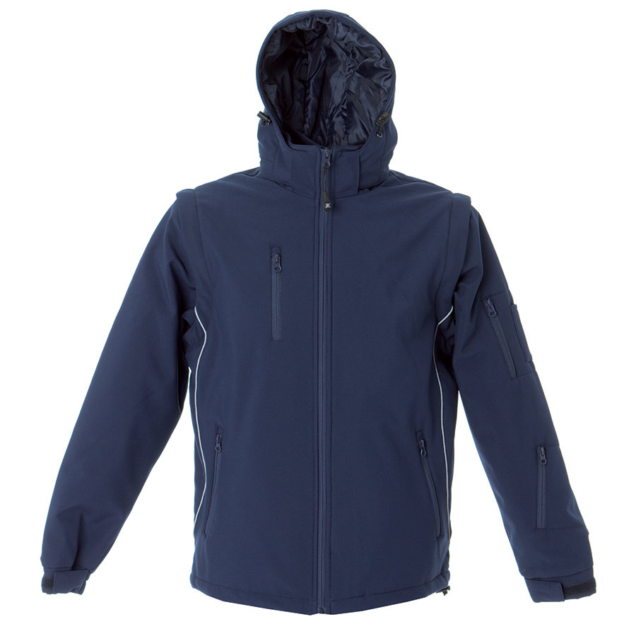 Куртка мужская софтшелл "Locarno", темно-синий_XL, 96% полиэстер, 4% эластан; подкладка: 100% полиэстер