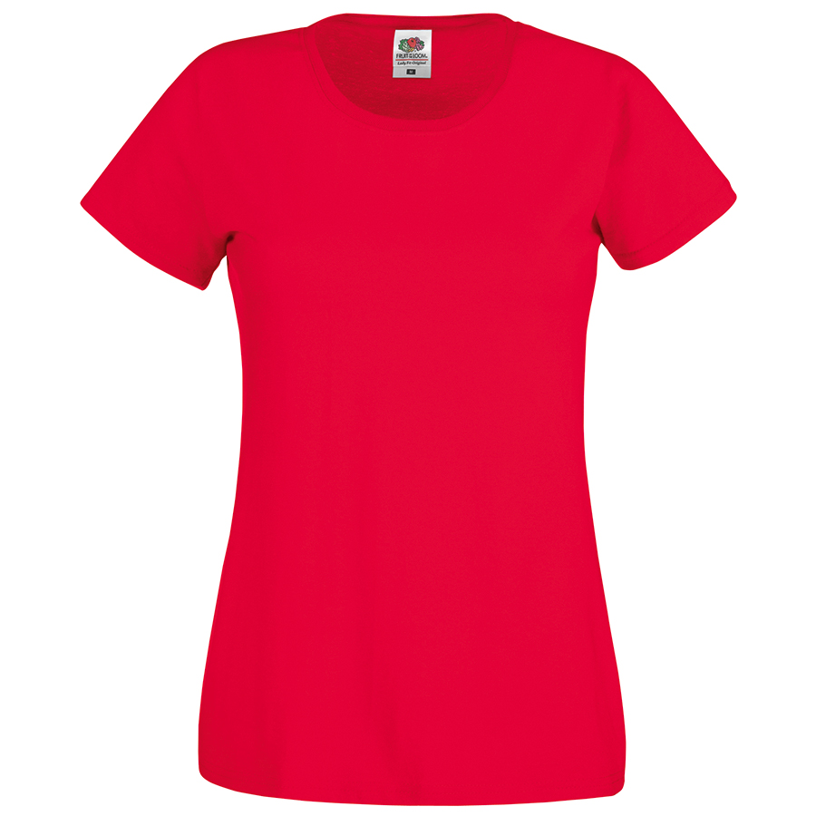 Футболка женская “Lady Fit Original T“, красный 2XL, 100% х/б, 145 г/м2