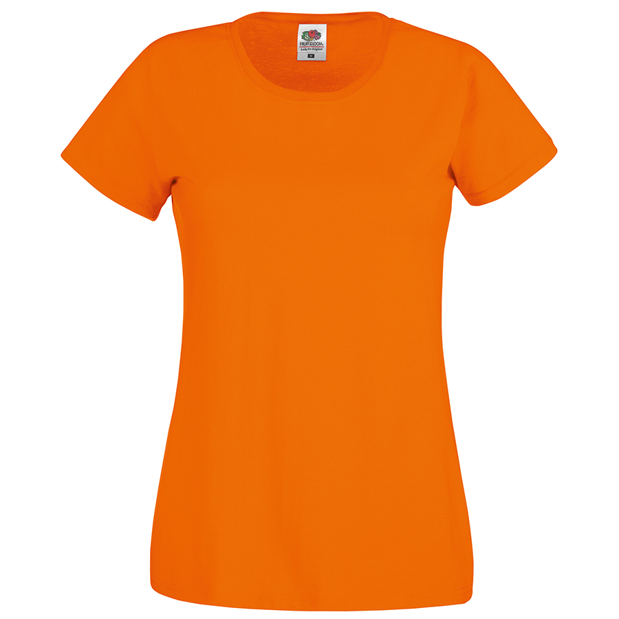 Футболка женская "Original T", оранжевый_L, 100% хлопок, 145 г/м2