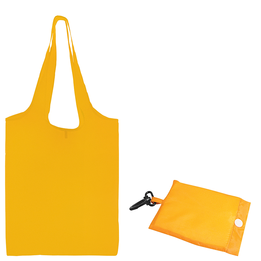 Сумка для покупок "Shopping"; желтый; 41х38х0,2 см (в сложенном виде 8,5х12х1см); полиэстер