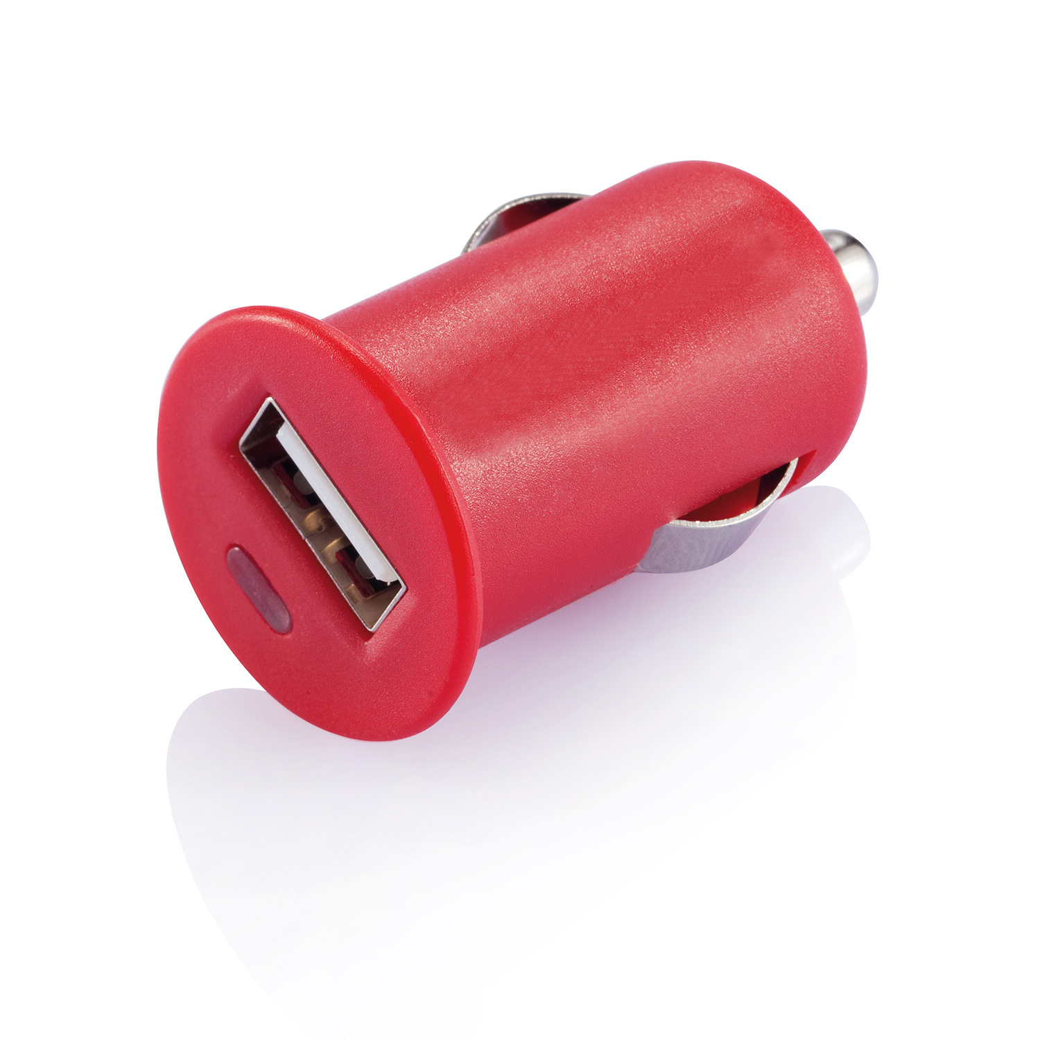 Автомобильное зарядное устройство Micro, красный